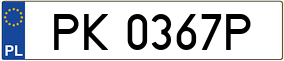 Trailer License Plate